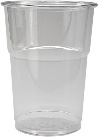 4 dl Plastikbecher Neutral, unzerbr., glasklar, geeicht EW 80-Pack