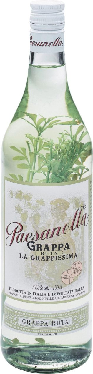 Grappa Paesanella Erba Ruta 37.5% EW 6 x 100cl