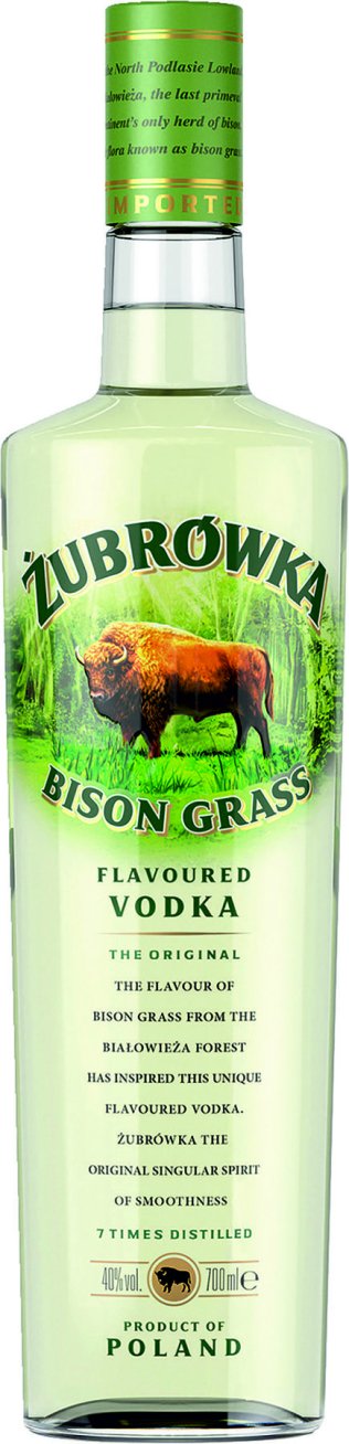 Zubrowka Bison Gras Vodka 37.5% EW 6 x 70cl
