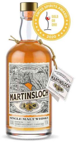 Martinsloch Single Malt Whisky 57% Stück