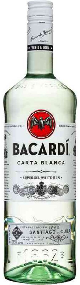 Rum Bacardi Carta Blanca Superior 37.5% EW 6 x 70cl