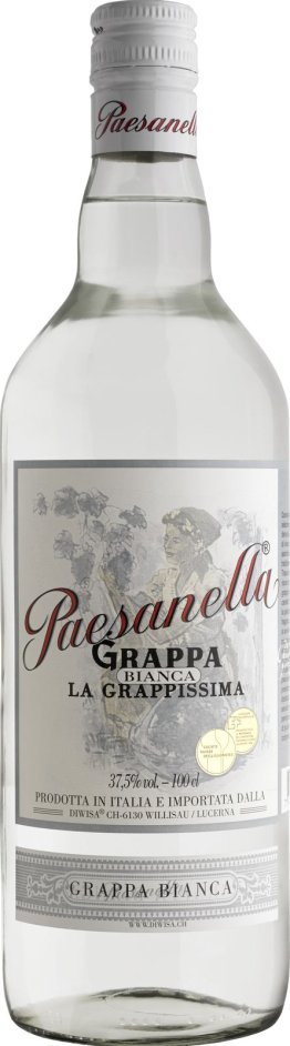Grappa Paesanella Bianca 37.5% EW 6 x 100cl