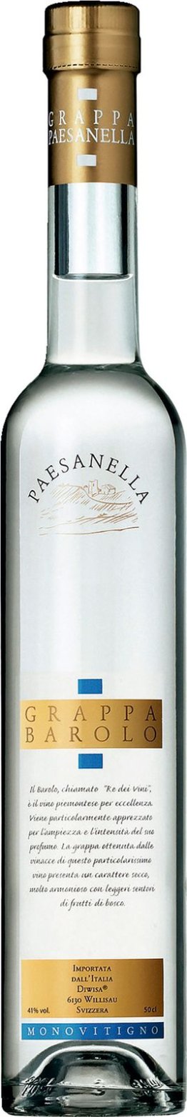 Grappa Paesanella Barolo 41% EW 6 x 50cl