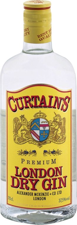 Curtains Gin London Dry 37.5% EW 6 x 70cl