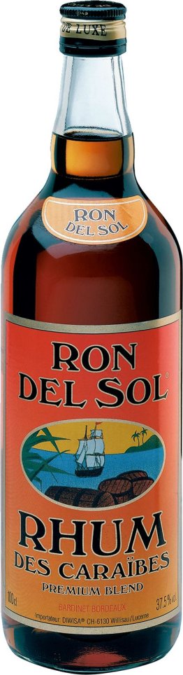 Rum Ron del Sol braun EW 6 x 100cl