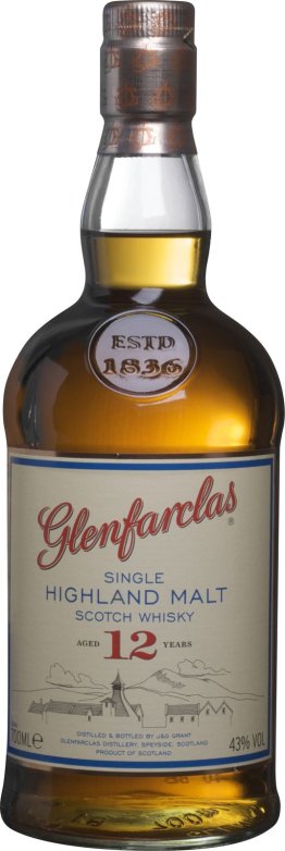 Glenfarclas Whisky Malt 12y Old 43% EW 6 x 70cl