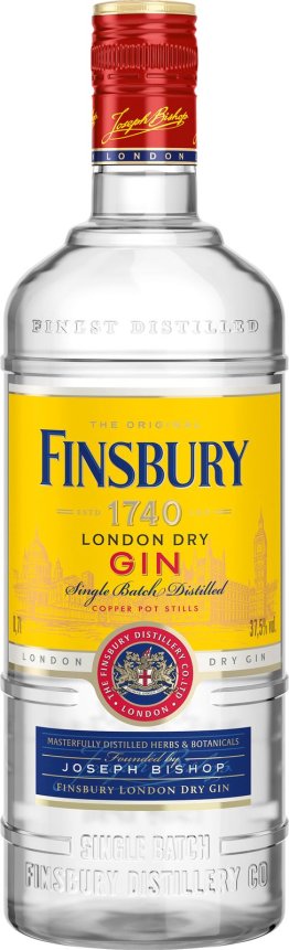 Finsbury London Dry Classic Gin 37.5% EW 6 x 70cl