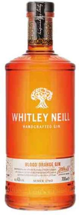Whitley Neill Blood Orange Gin 43% EW 6 x 70cl
