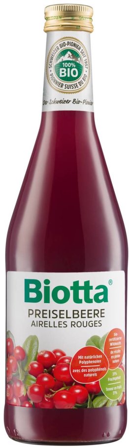 Biotta Preiselbeer EW 6 x 50cl