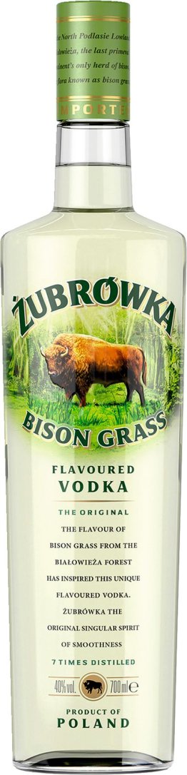 Zubrowka Bison Gras Vodka 37.5% EW 6 x 70cl