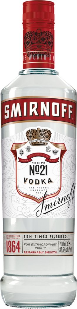 Smirnoff Vodka 37.5% EW 6 x 70cl