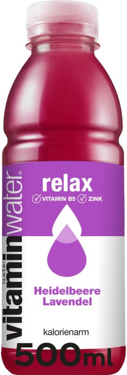 Vitaminwater Relax Blueberry & Lavender PET EW 12 x 50cl