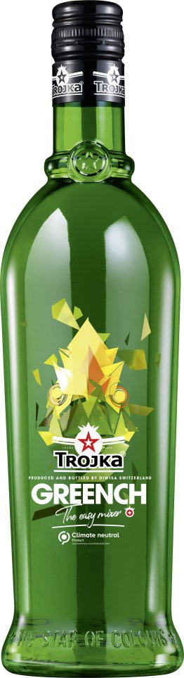 Trojka Vodka GREENCH Likör 17% "Fröschli" EW 6 x 70cl