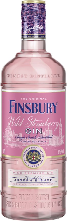 Finsbury Wild Strawberry Pink Gin 37.5% EW 6 x 70cl