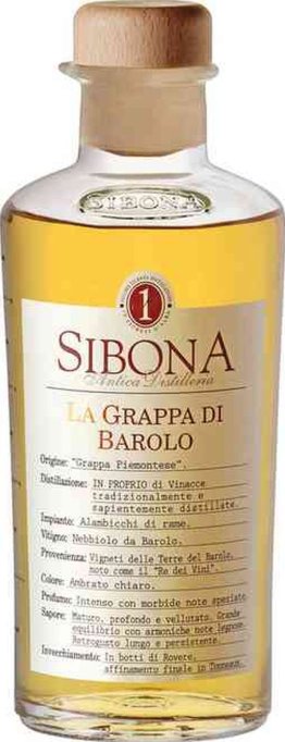 Grappa Sibona di Barolo 42% EW 6 x 50cl