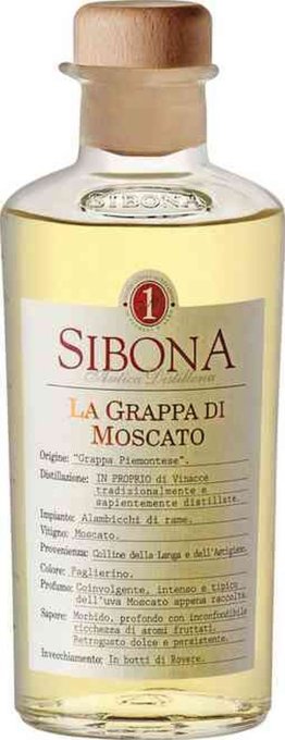 Grappa Sibona di Moscato 42% EW 6 x 50cl