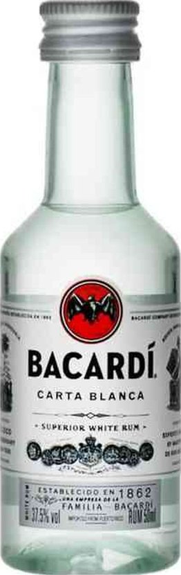 Rum Bacardi Carta Blanca PET 37.5% EW 10 x 5cl