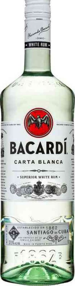 Rum Bacardi Carta Blanca Superior 37.5% EW 6 x 70cl