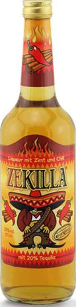 Zekilla Tequila Zimtlikör und Chili 20% EW 6 x 70cl