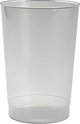 2 dl Plastikbecher (Wein) hart, neutral, unzerbr. EW 25-Pack