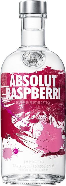 Absolut Raspberry Flavored Vodka 38% EW 6 x 70cl