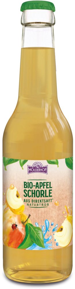 Holderhof Apfelschorle trüb Bio MW 24 x 33cl