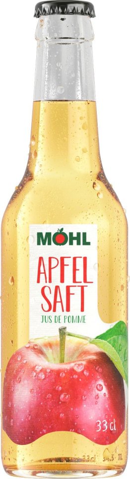 Möhl Apfelsaft hell MW 24 x 33cl