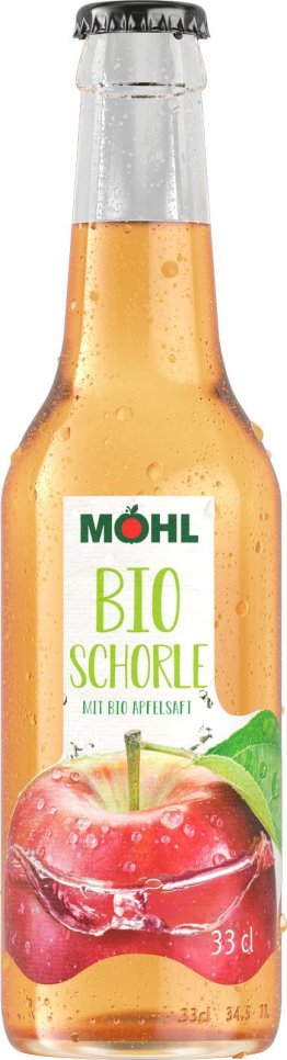 Möhl Bio Schorle 33cl naturtrüb MW 24 x 33cl