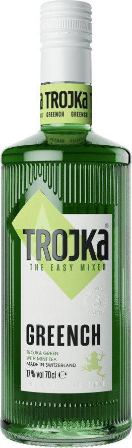 Trojka Vodka GREENCH Likör 17% "Fröschli" EW 6 x 70cl