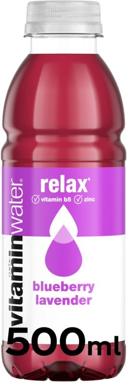 Vitaminwater Relax Blueberry & Lavender PET EW 12 x 50cl
