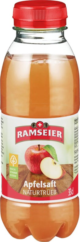 Ramseier Apfelsaft naturtrüb HSS PET EW 4x6x33cl