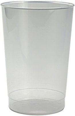 2 dl Plastikbecher (Wein) hart, neutral, unzerbr. EW 25-Pack