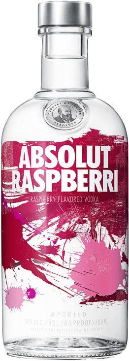 Absolut Raspberry Flavored Vodka 38% EW 6 x 70cl