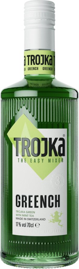 Trojka Vodka GREENCH Likör 17% "Fröschli" EW 6 x 70cl